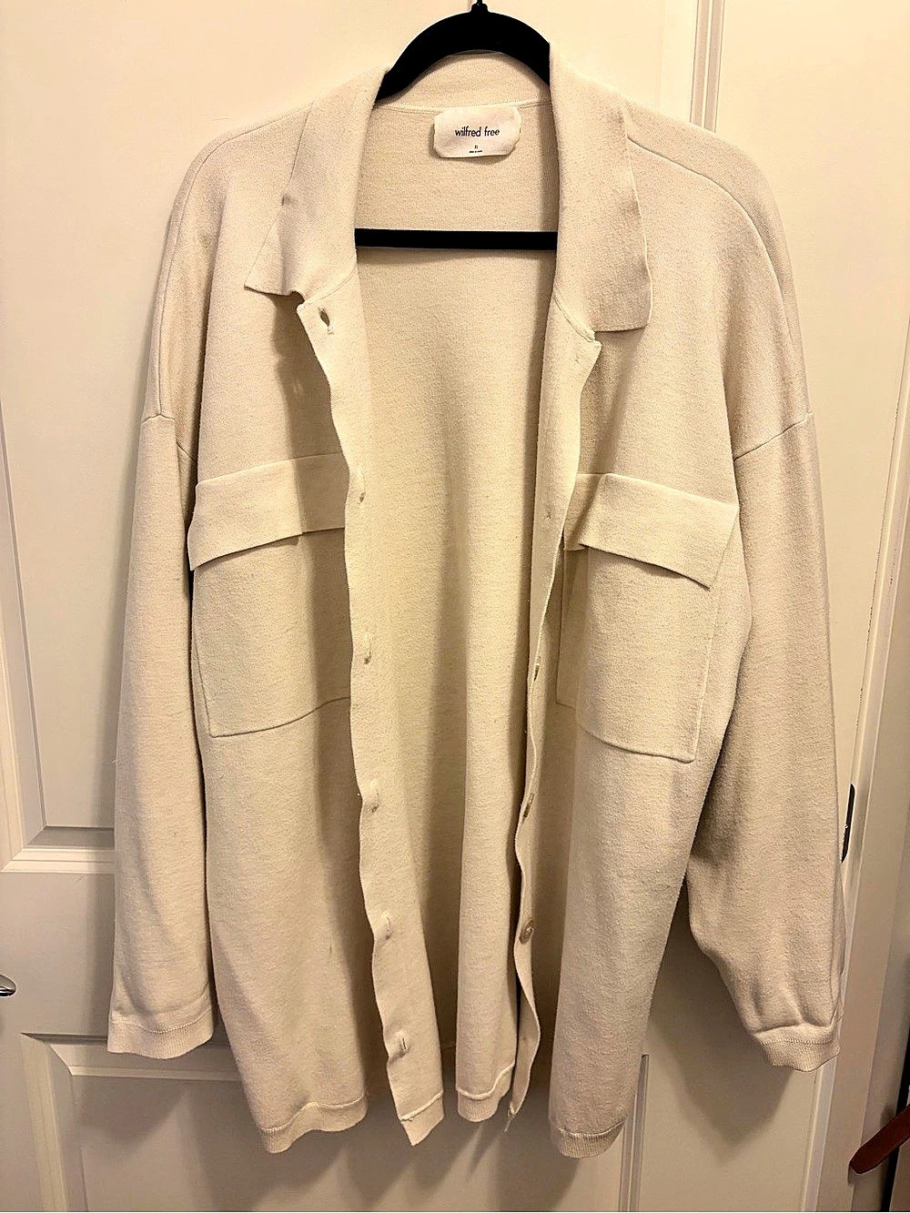 Wilfred Free Ronnie Sweater Utility Jacket Cream XL